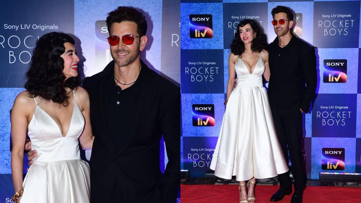 Hrithik Roshan And Saba Azad Arrive Together At Rocket Boys 2 Screening ...